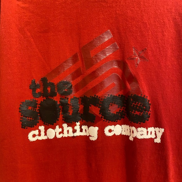 Streetwear Society Shirts Vtg Y2k The Source Clothing Company Red